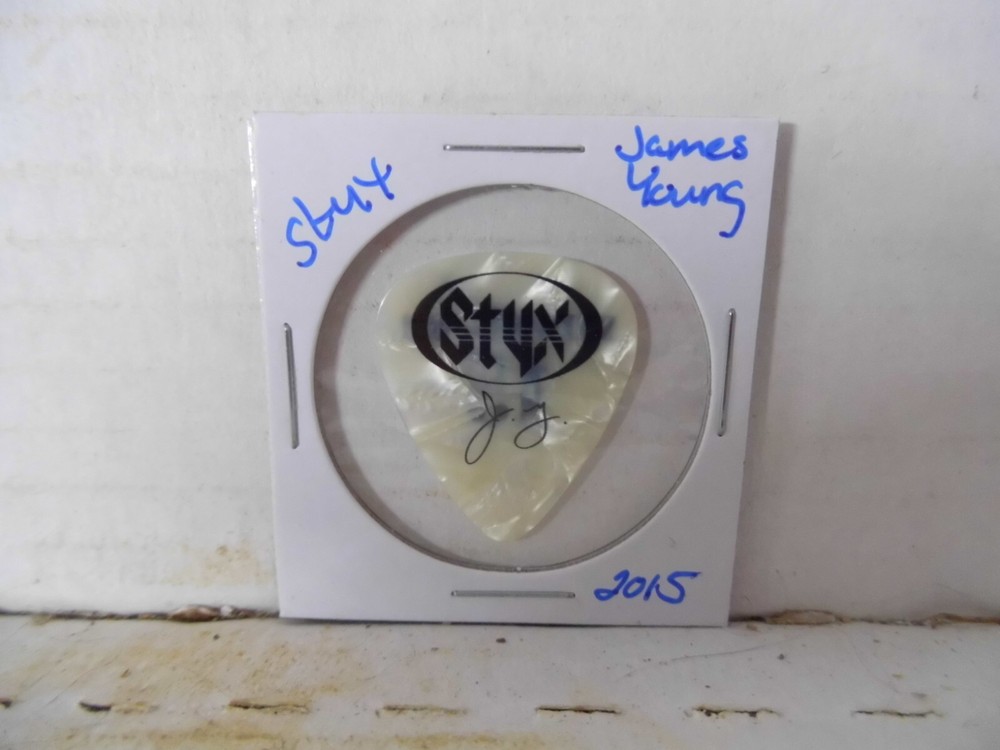 STYX "JAMES YOUNG" 2015 GUITAR PICK~READ DESCRIPTION #23~1