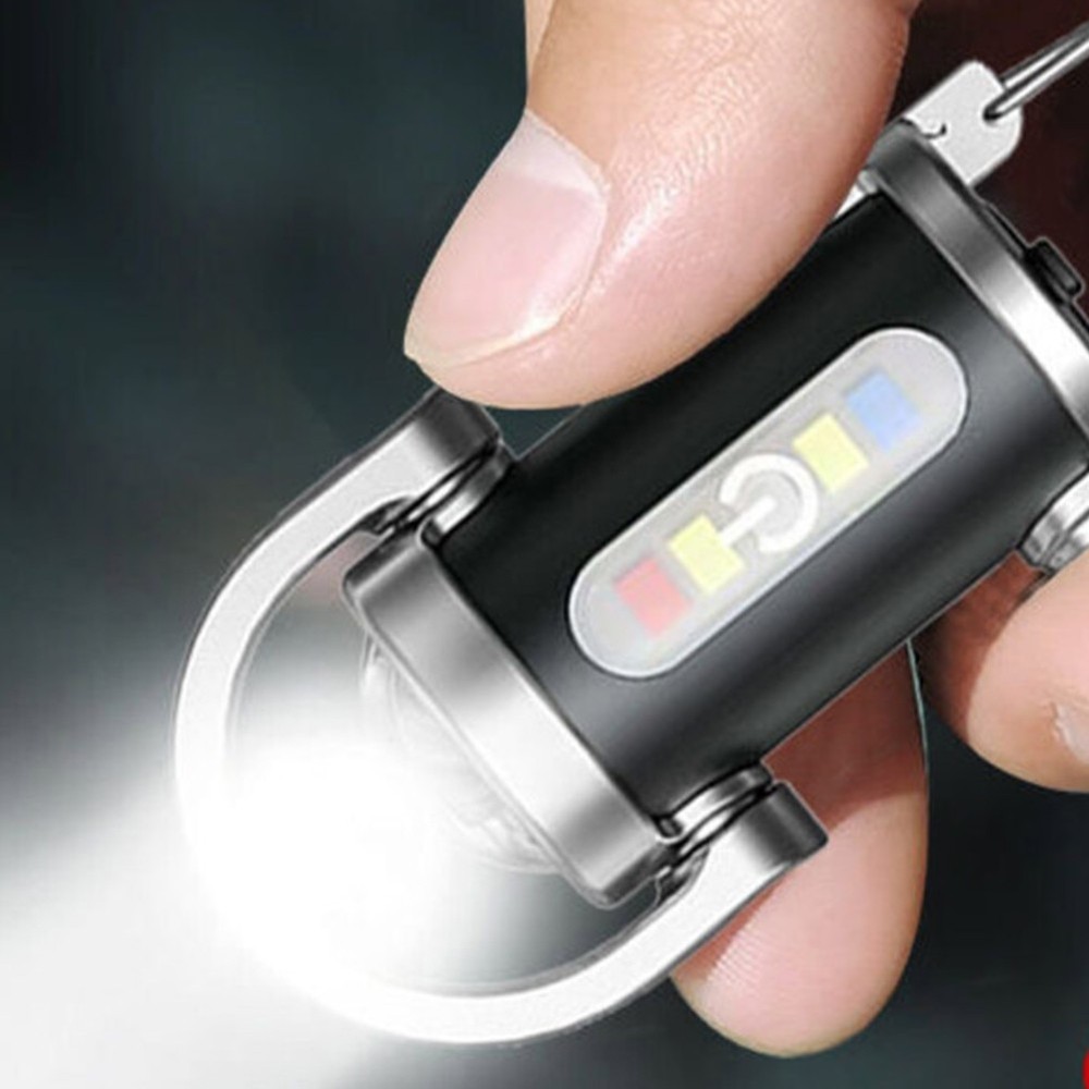 Rechargeable Keychain Flashlight & Power Bank For Outdoor Explorations New