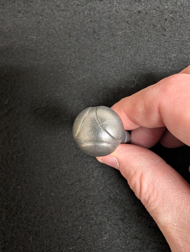 THREE PANEL REPLACEMENT BOLT KNOB HANDLE, UNFINISHED