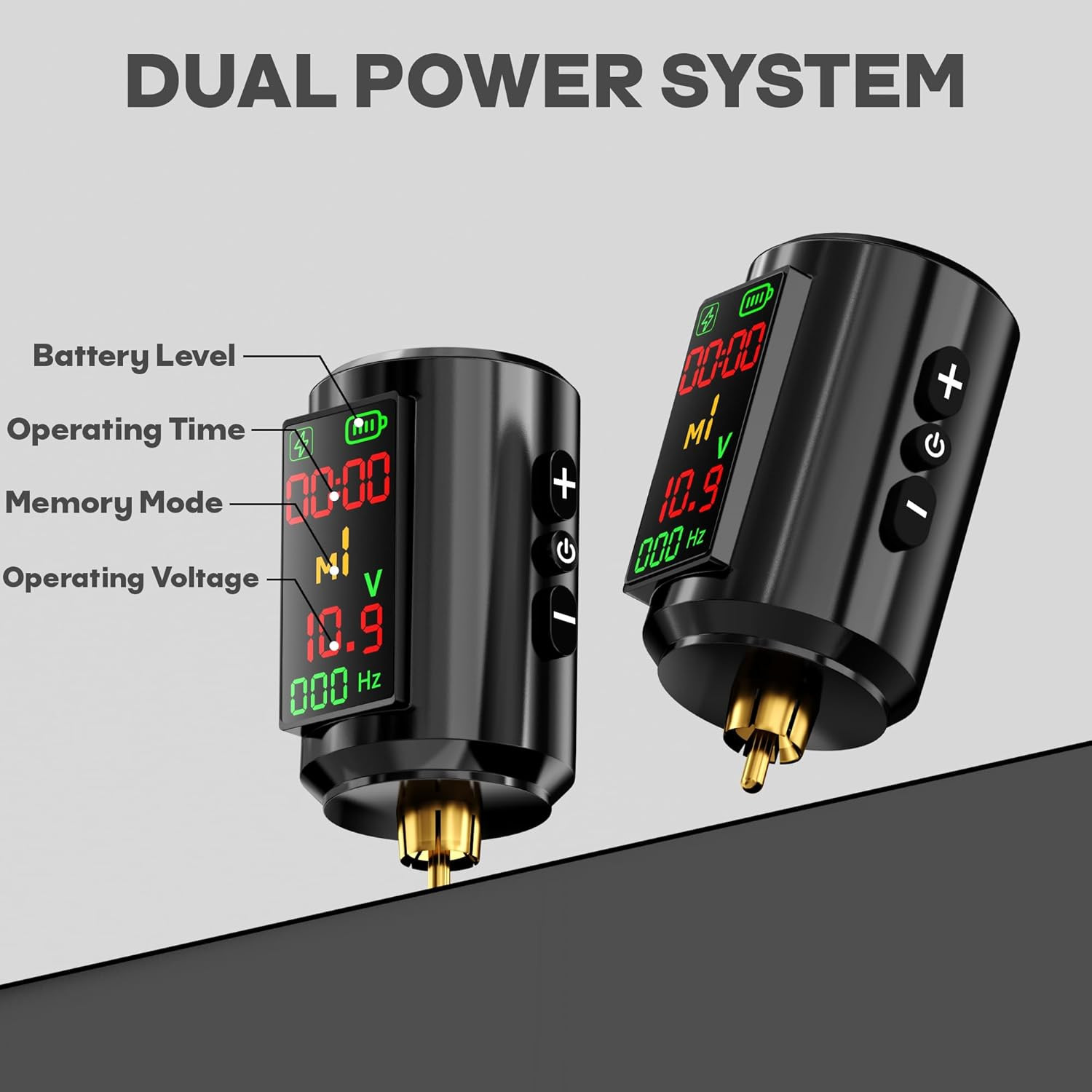 POSEIDON Cordless Tattoo Pen Kit with 2×1600Mah Batteries & Complete Starter Set