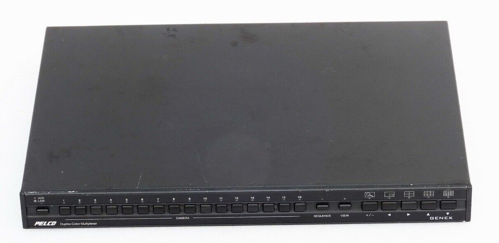 PELCO GENEX 16 CHANNEL SECURITY CAMERA DUPLEX COLOR MULTIPLEXER MODEL MX4016CD-X