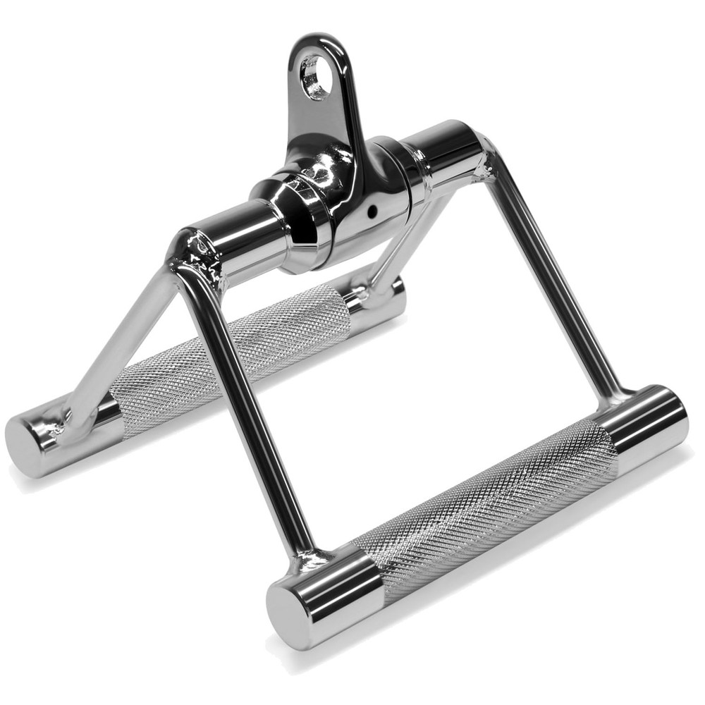 Durable Cable Machine Attachment - 880 LB Double D Handle for Versatile Workouts