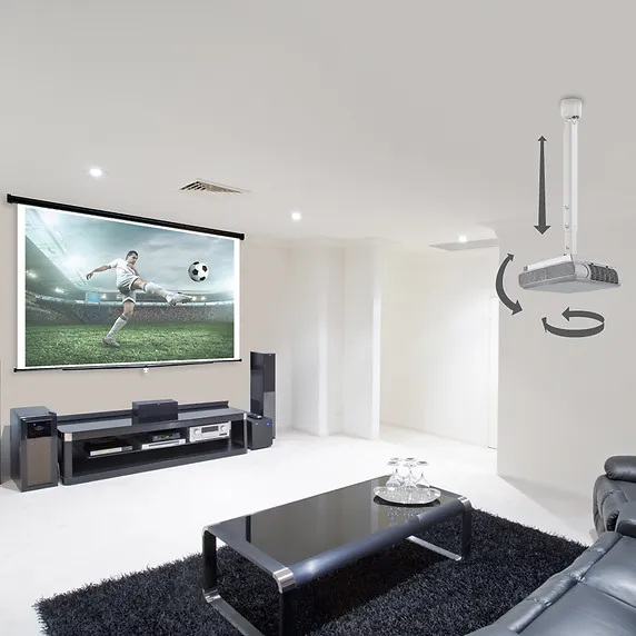BARKAN 91.S Telescopic Projector Ceiling Mount UP to 44lbs