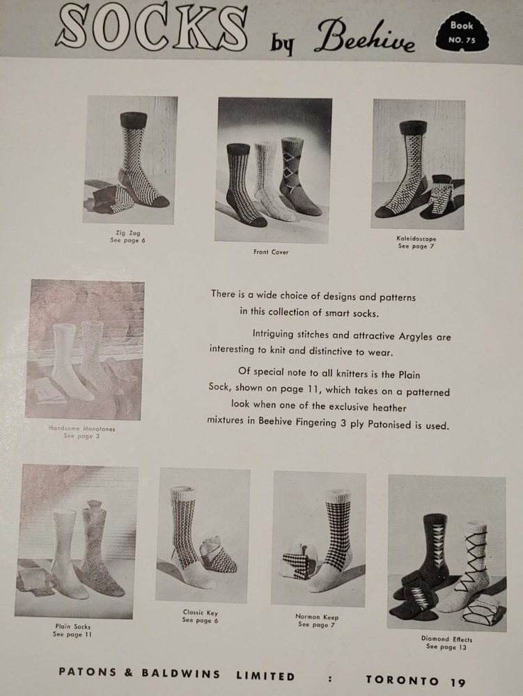 Vintage Socks by Beehive Series 75