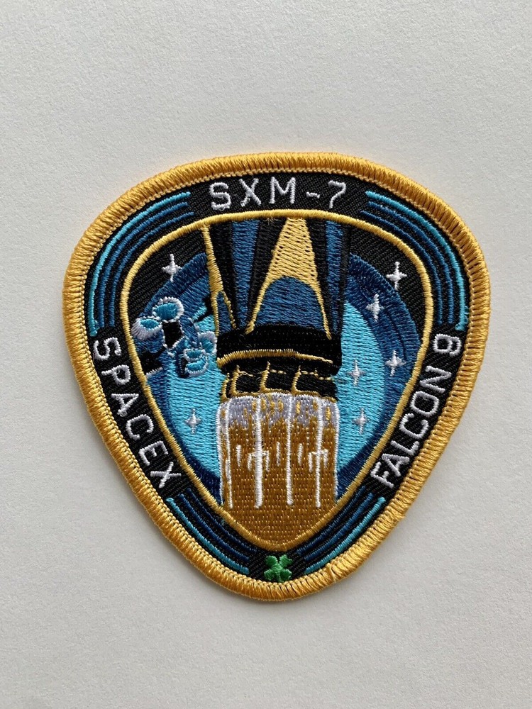 SXM-7 FALCON 9 Mission patch 3.5” Mint Condition