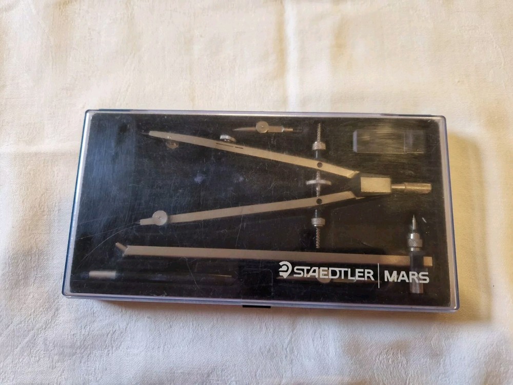 Vintage Staedtler Mars Superbow technical drawing compass set - Missing Parts