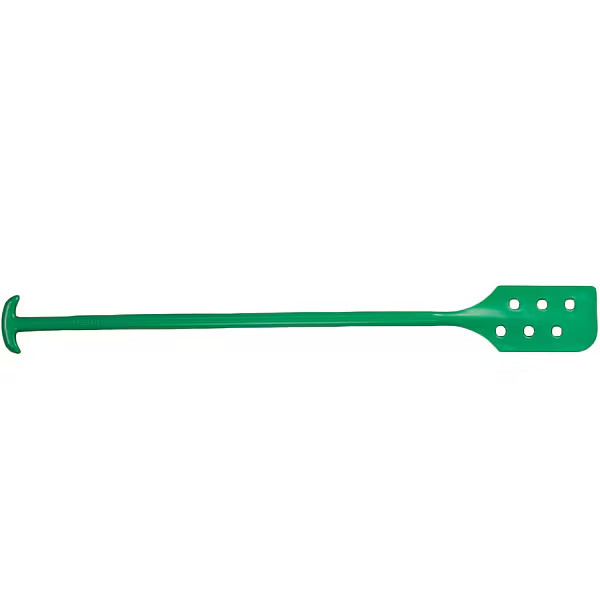 Mixing Paddle Polypropylene Green Perforated 6x13 Food Processing T-Handle