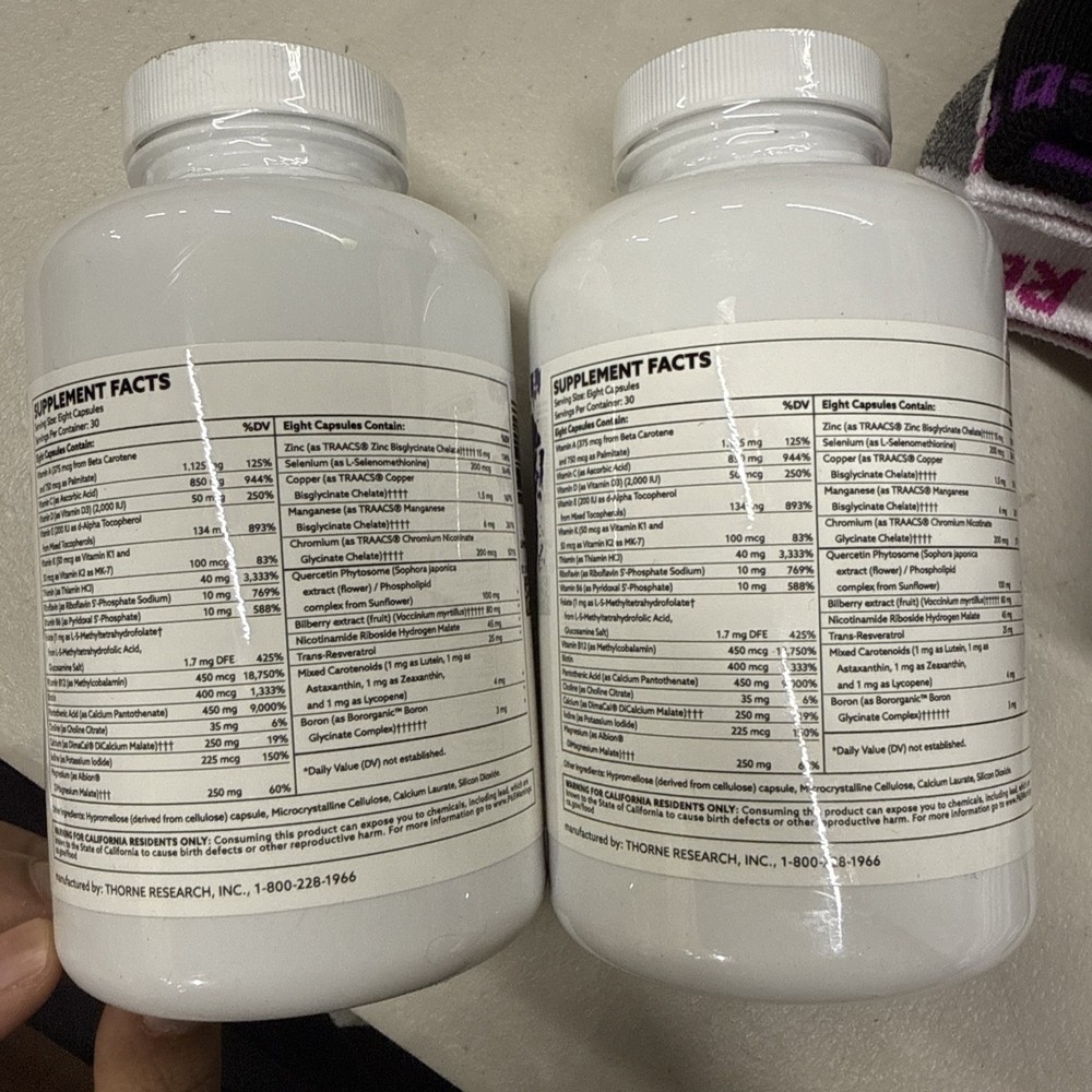2X THORNE Advanced Nutrients (240 Capsules) 05/26
