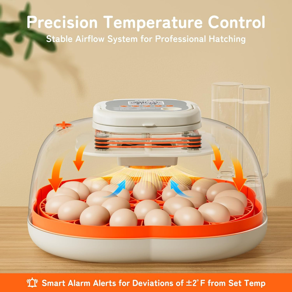 Egg Incubators for Hatching Eggs, Temperature and Humidity Control, Automatic Eg