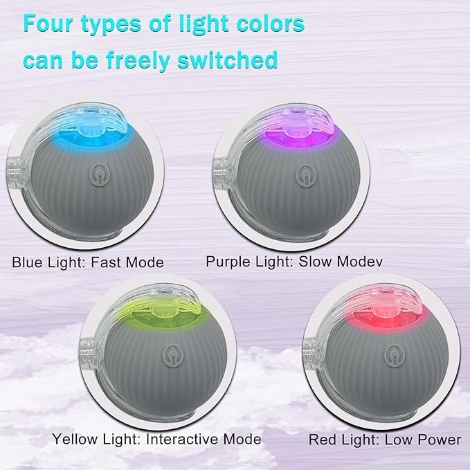 Automatic Rolling Ball for Cats – Rechargeable Smart Interactive Toy, Durable