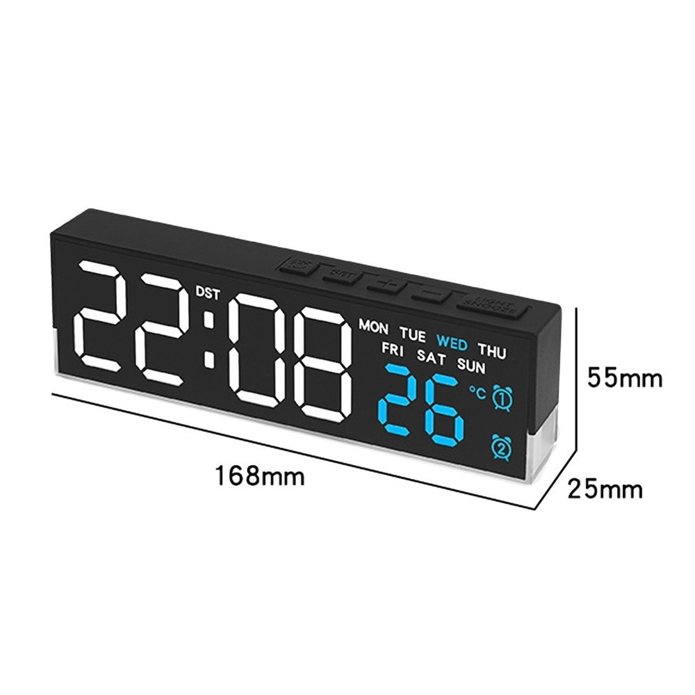 Daily Use Nighttime Alarm Clock Ambient Lighting Multi-functional Display