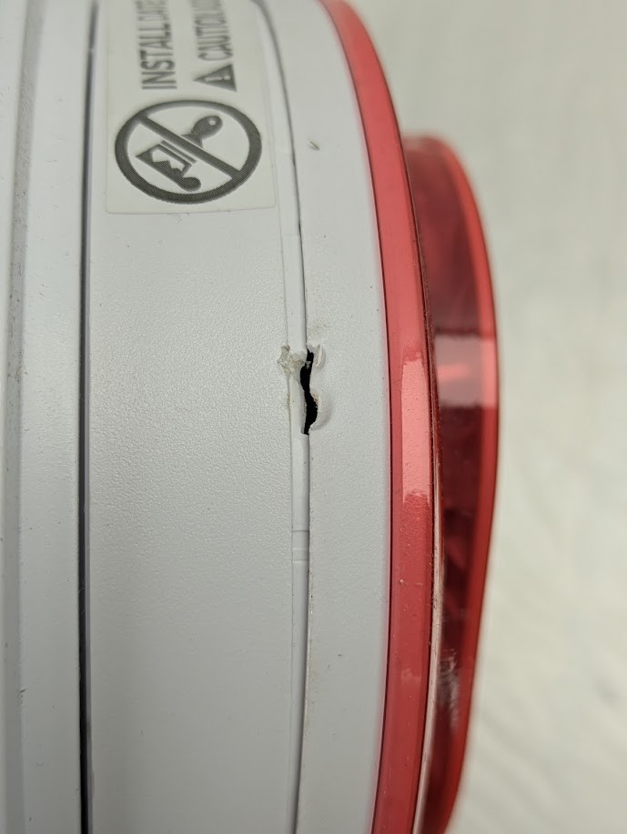 Kidde Hardwired Interconnected Smoke Detector, Photoelectric Sensor with Damage