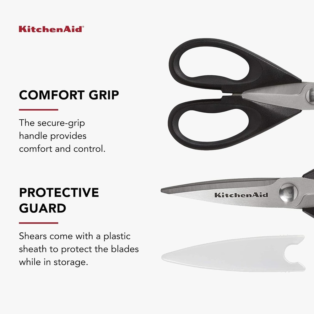 KitchenAid All Purpose Kitchen Shears, Durable Stainless Steel Scissors