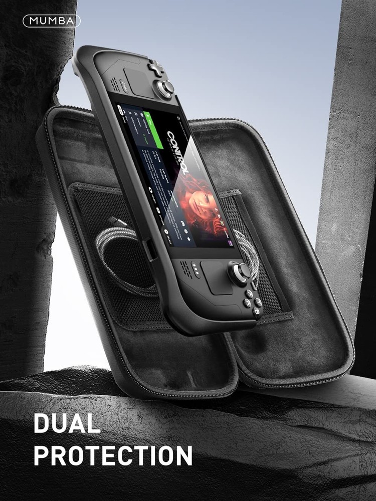 Mumba Carrying Case Compatible with Steam Deck Case, Black