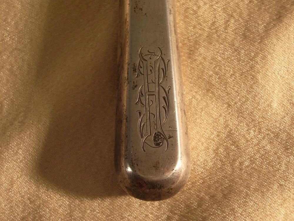 ANTIQUE RUSSIAN 84 SILVER KNIFE MONOGRAM