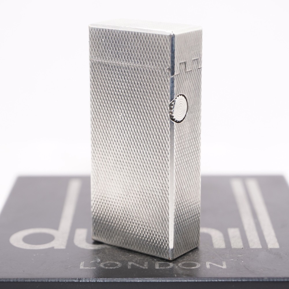 Dunhill Mini Lighter Silver Barry Pattern_Ultrasonically cleaned