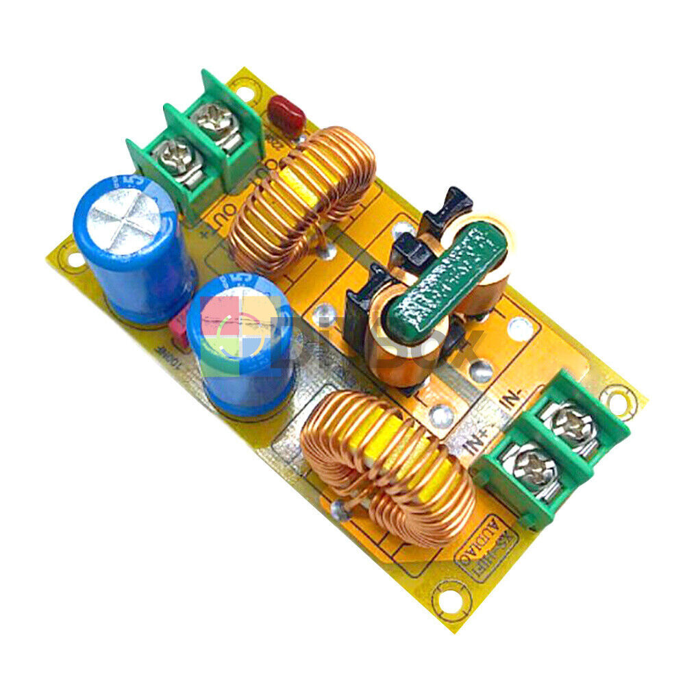 2A 4A 10A 20A DC 50V Power Filter EMI Module Audio High Frequency Filter Board