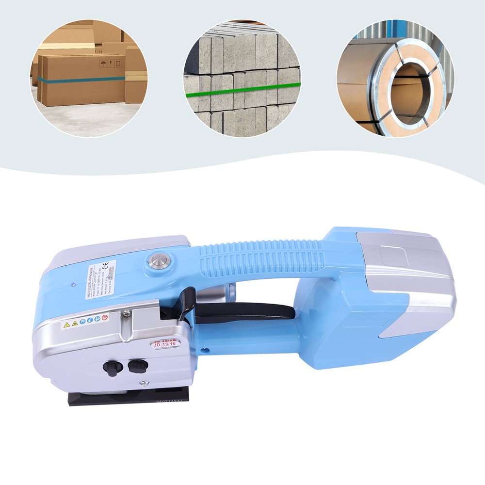 Hand-held Strapping Machine Automatic Strapping Tool for PP PET Straps + Battery
