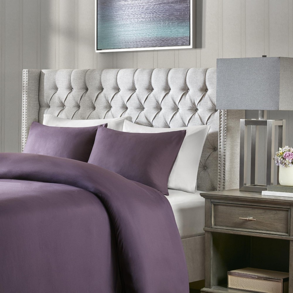 Madison Park Queen Button Tufted Headboard, Adjustable Upholstered