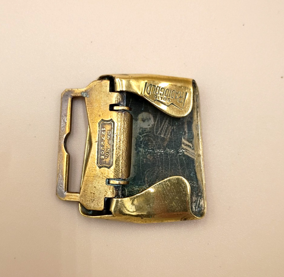 Art Deco Solid Radiogold Belt Buckle