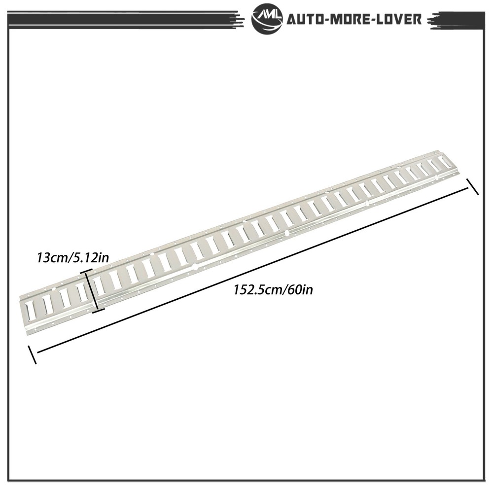 24PC E Track Tie-Down Rail Kit 5' E-Tracks Set Includes 8 Steel Rails & 8 O-Ring
