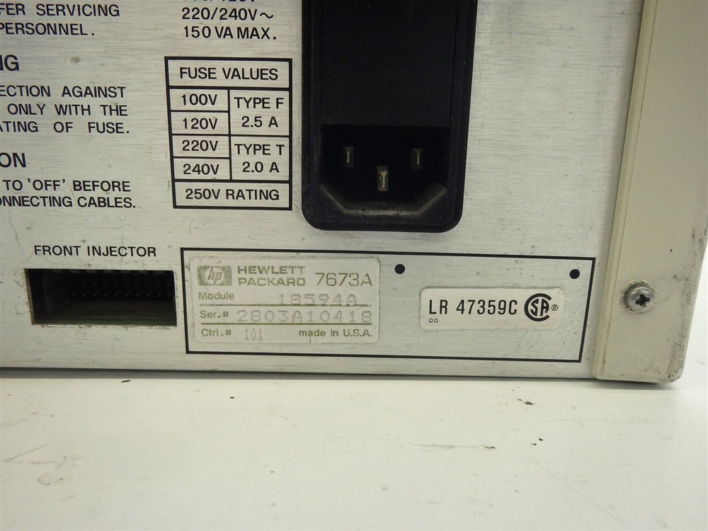 Hewlett Packard 7673A Autosampler Controller - Module: 185940