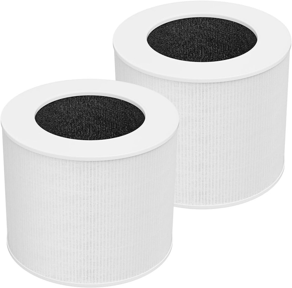 (2) Replacement H13 True HEPA & Activated Carbon Filter for LEVOIT Core Mini