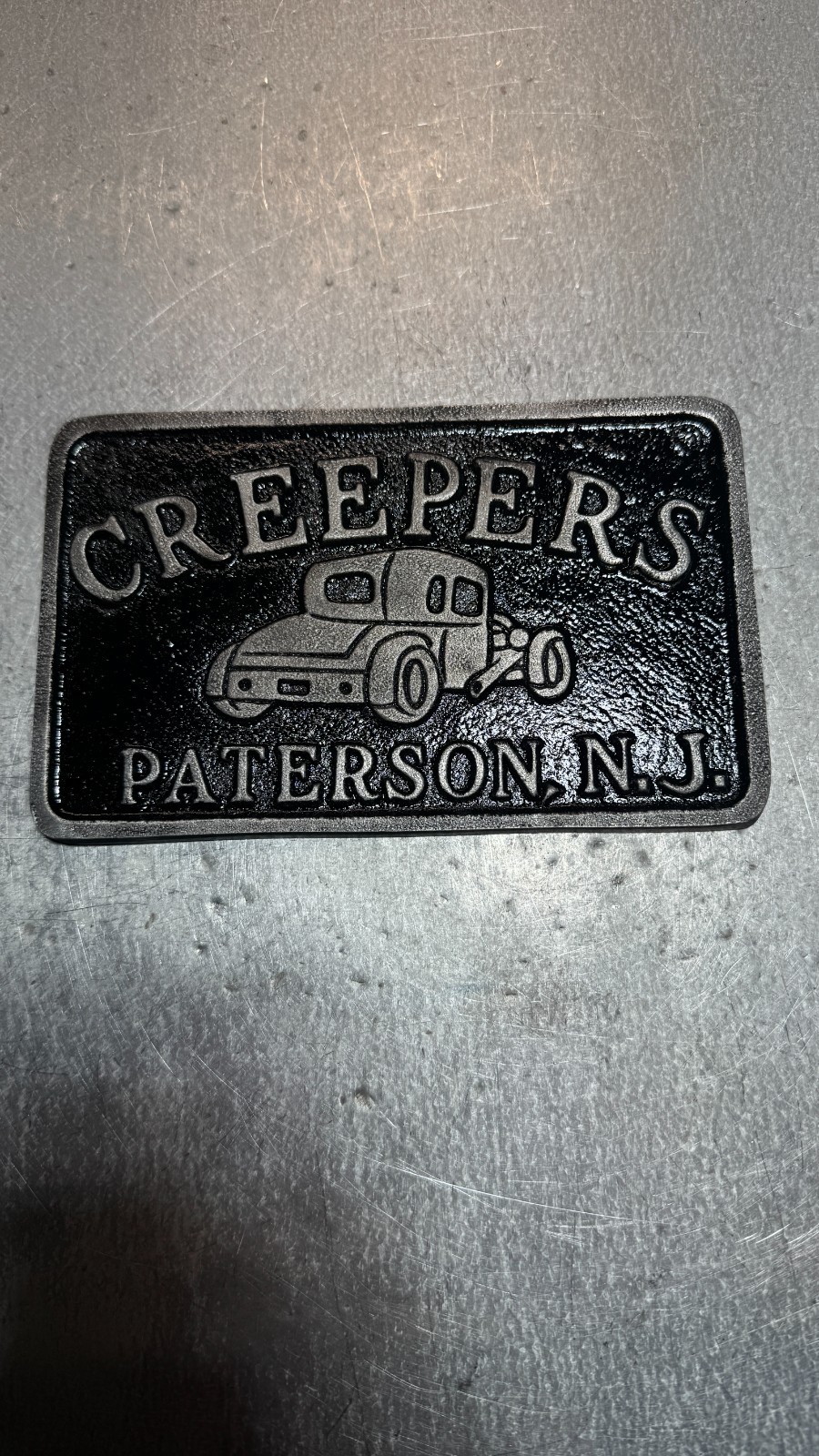 Creepers Paterson NJ New Jersey Car Club Plaque