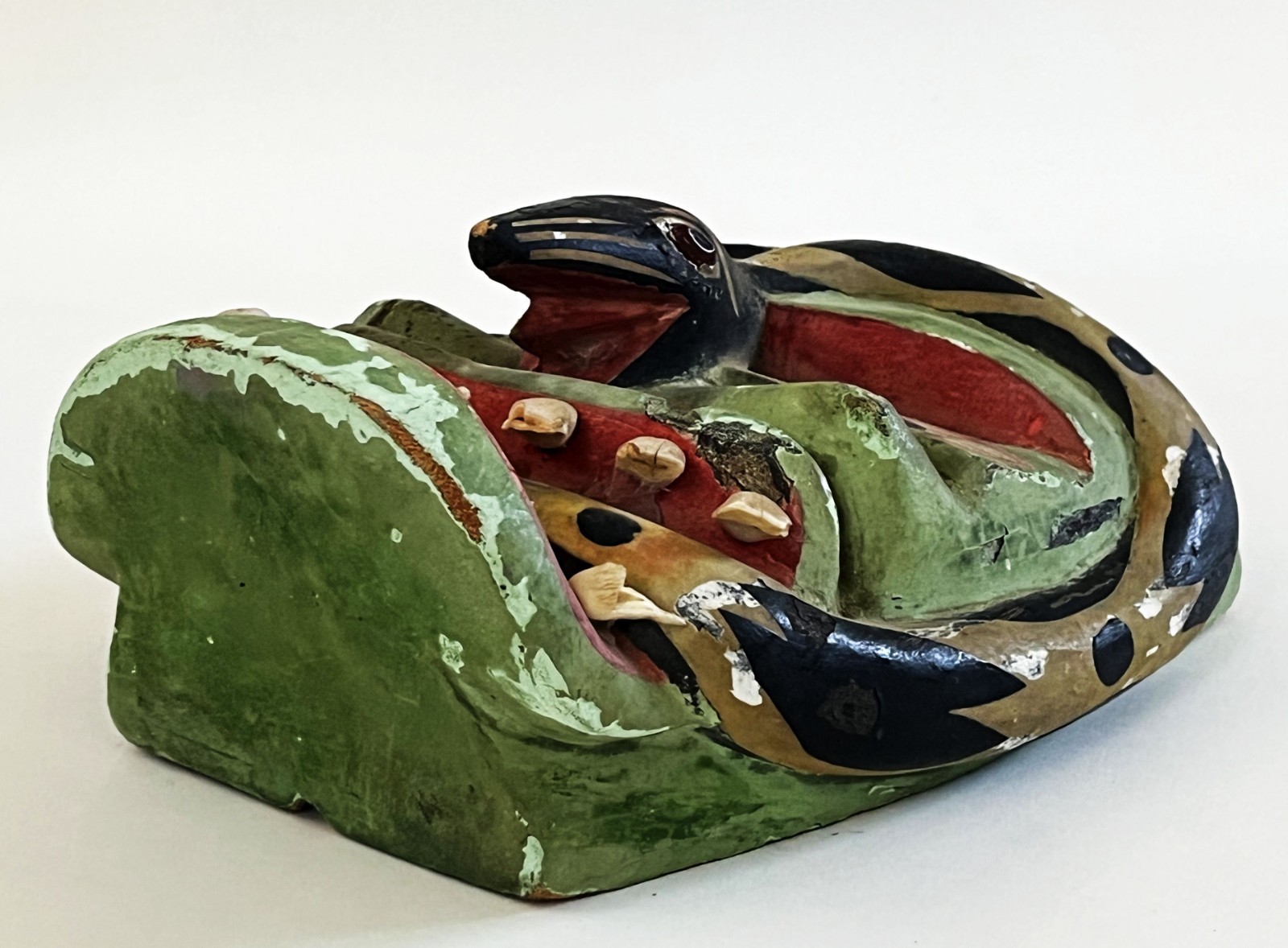 VTG VICTORIANO SALGADO URUAPAN MICHOACAN FECUNDIDAD DIABLO SNAKE WOOD MAQUE MASK