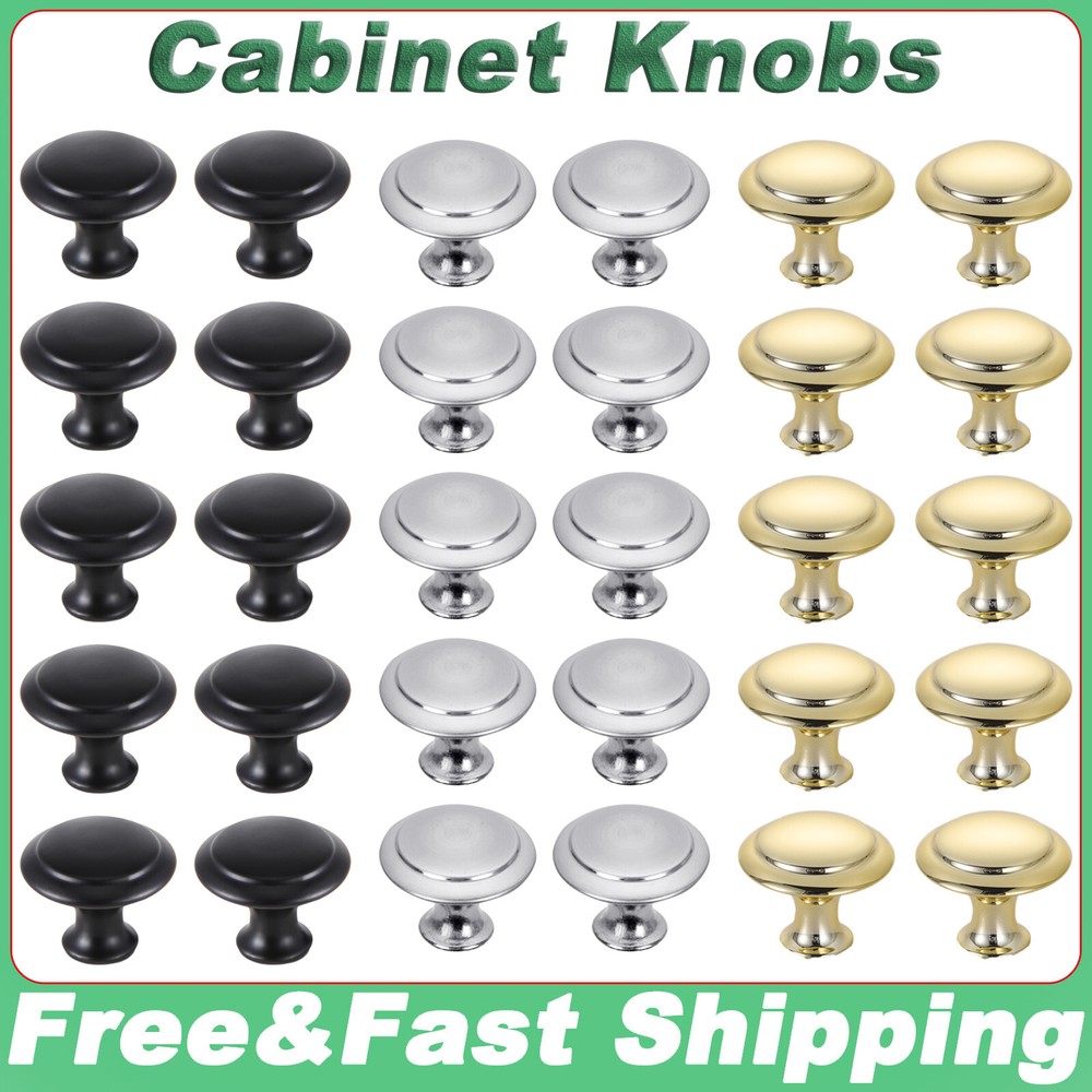 20 X Stainless Steel Door Knobs Cabinet Handles Cupboard Drawer Kitchen Pulls US