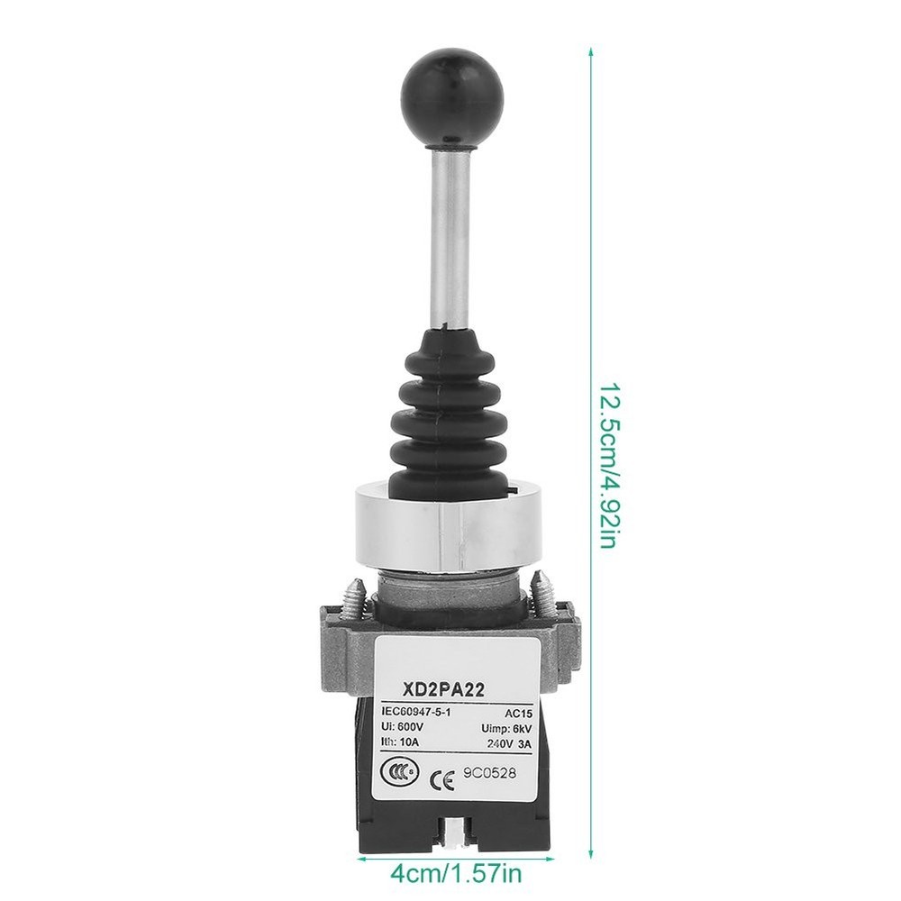 2NO Spring Return Joystick Switch 2 Position Momentary Control Switch for XD2...