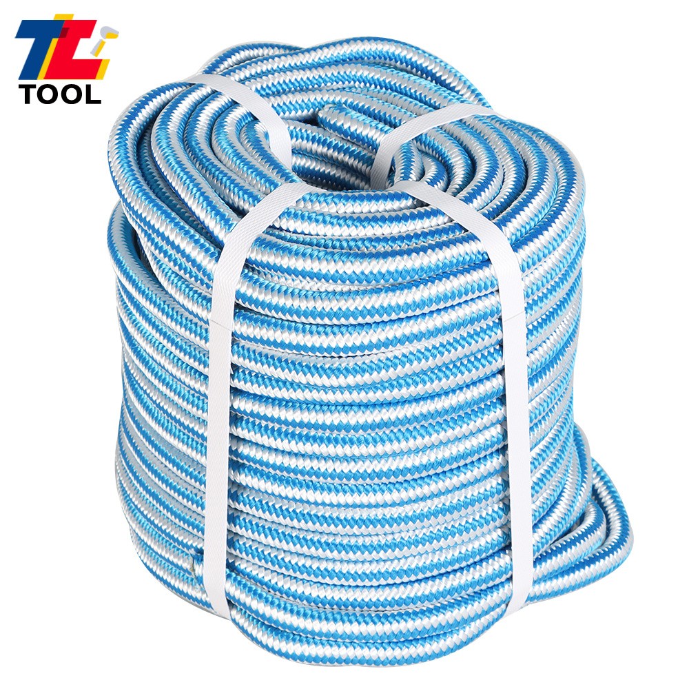 1/2" × 150' 6180 Lbs 16 Strand Braided Nylon Core Polyester Arborist Tree Rope