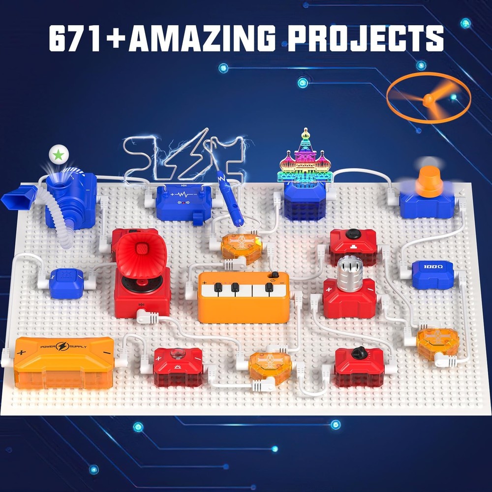 Science Kits for Kids Electronics Exploration Kit with 671+ Circuit Projects,...