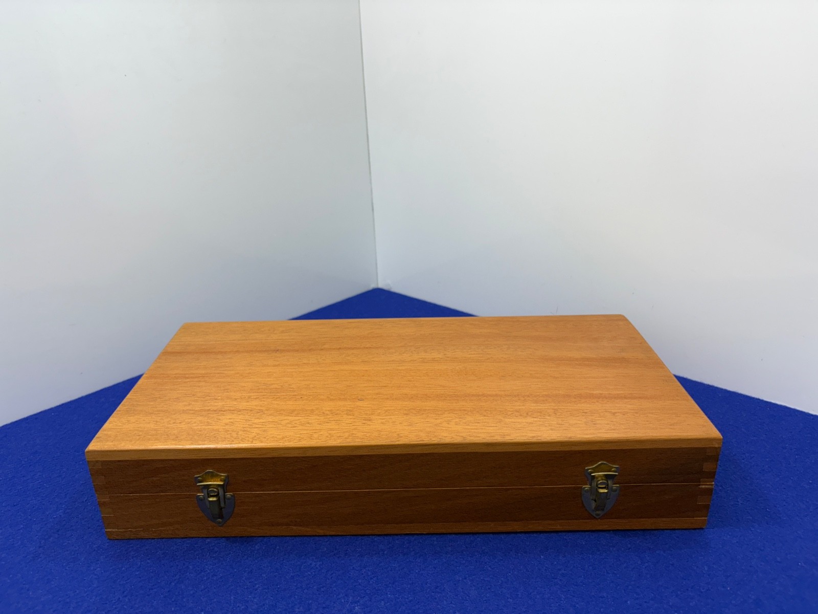 Smith & Wesson Model 29 8 3/8" Wood Presentation Case Blue Velvet