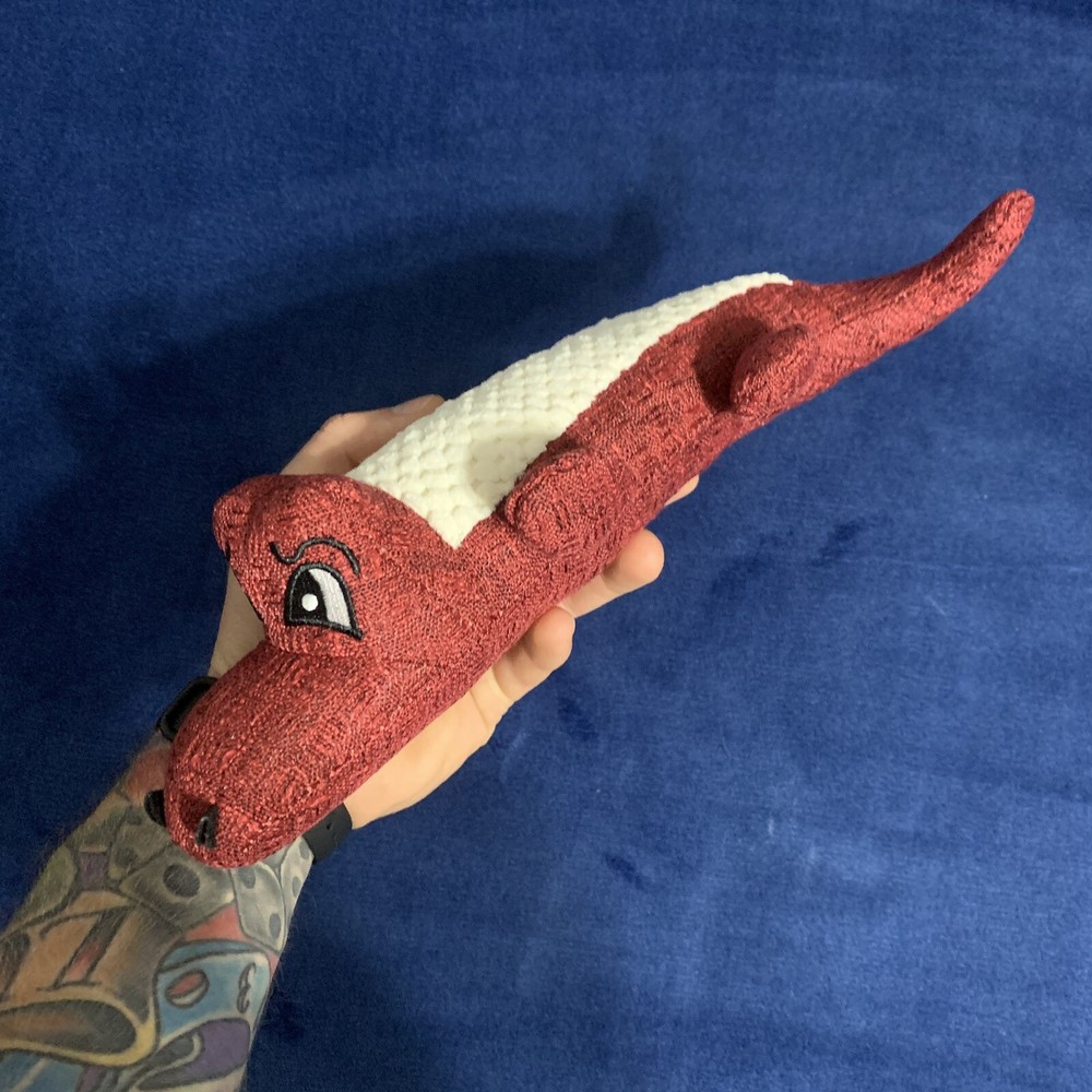 Pet Plush Linen Toy Corn Kernel Vocal Crocodile Shape Bite-resistant Molar Teeth
