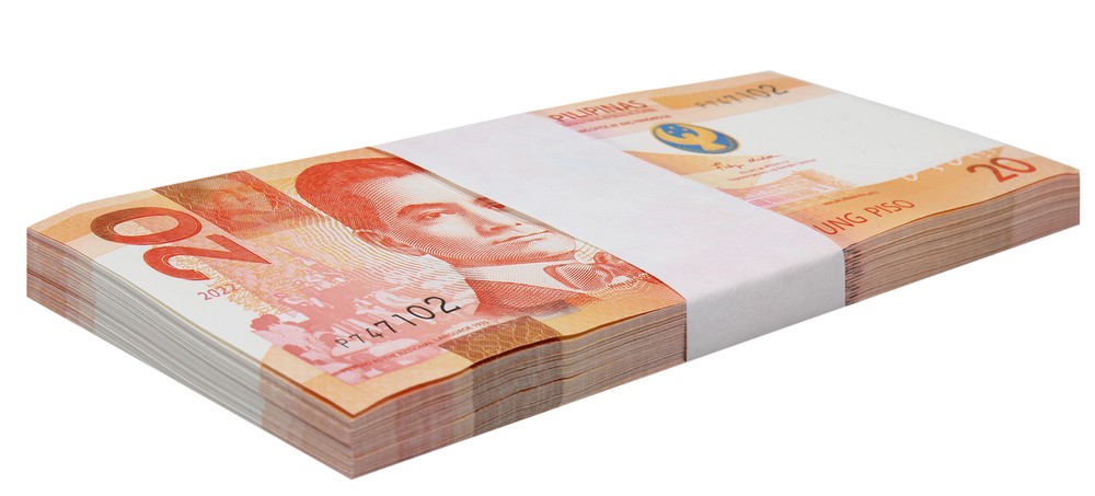 Philippines 20 Piso, 2022, P-230, UNC X 100 PCS Bundle Pack