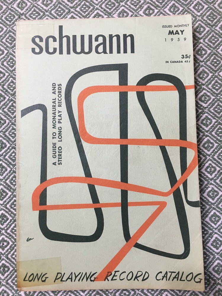 Schwann Long Playing Record Catalog. March, 1961 issue