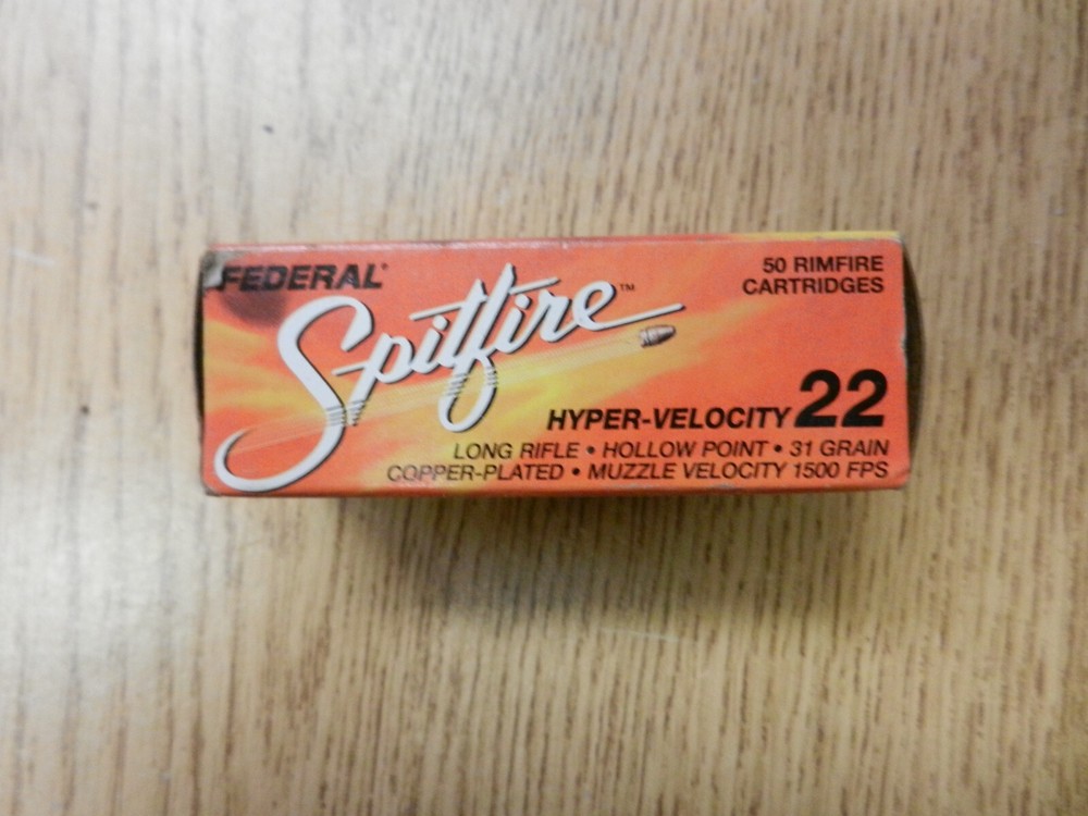 Federal Spitfire Hyper Velocity 22 Hollow Point Empty Box used