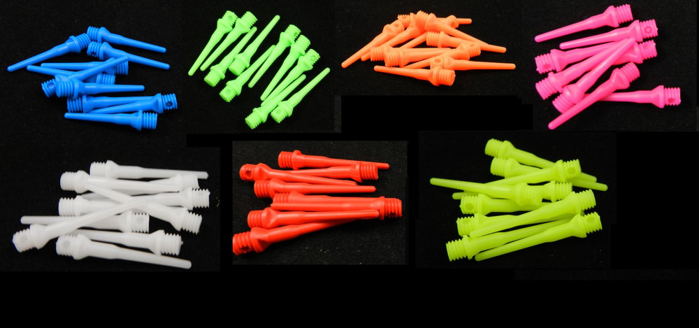 1000 Dart Tips Assorted Colors 2ba Size,Tufflex  Extremely Durable