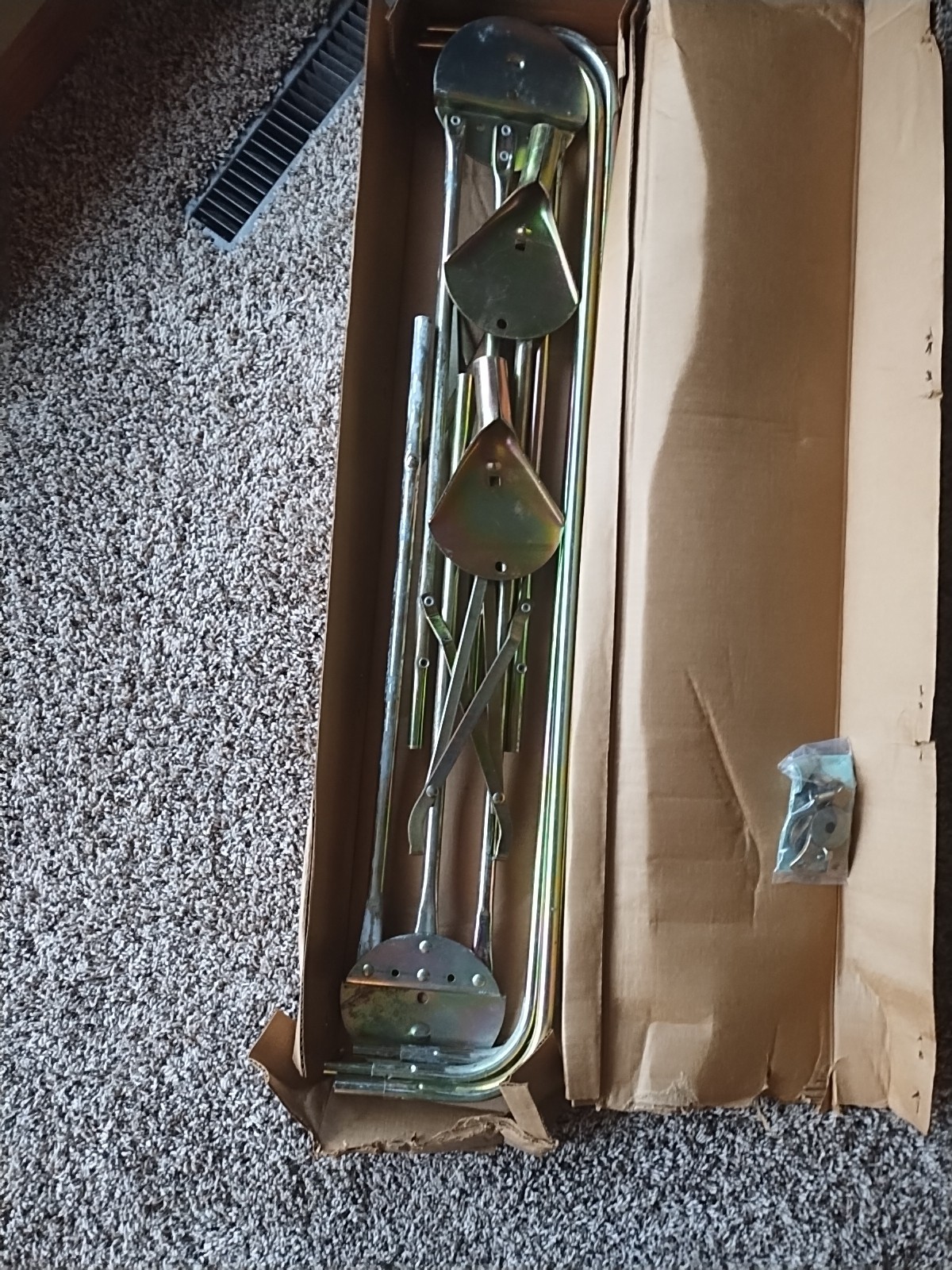 BUGGY TOP Umbrella TRACTOR 3 Bow Frame Yellow White Canopy Minneapolis Moline 40