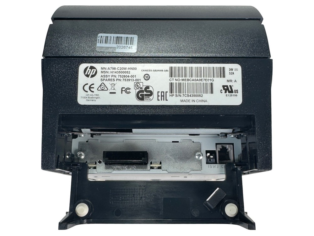 HP A798-C20W-HN00 Thermal POS Receipt Printer USB Powered Printer No Cable