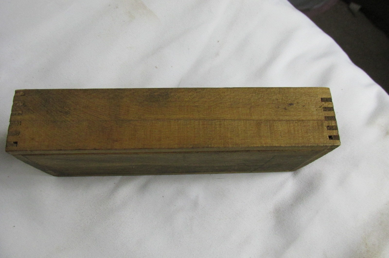 Antique Morse Twist Drill Wood Storage Box With Lid Made In USA