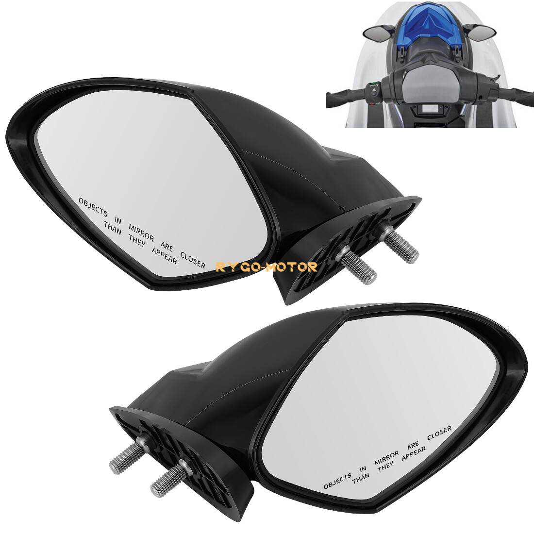 Left & Right Hand Mirror for Yamaha Waverunner EX Deluxe EX Limited EX Sport EXR