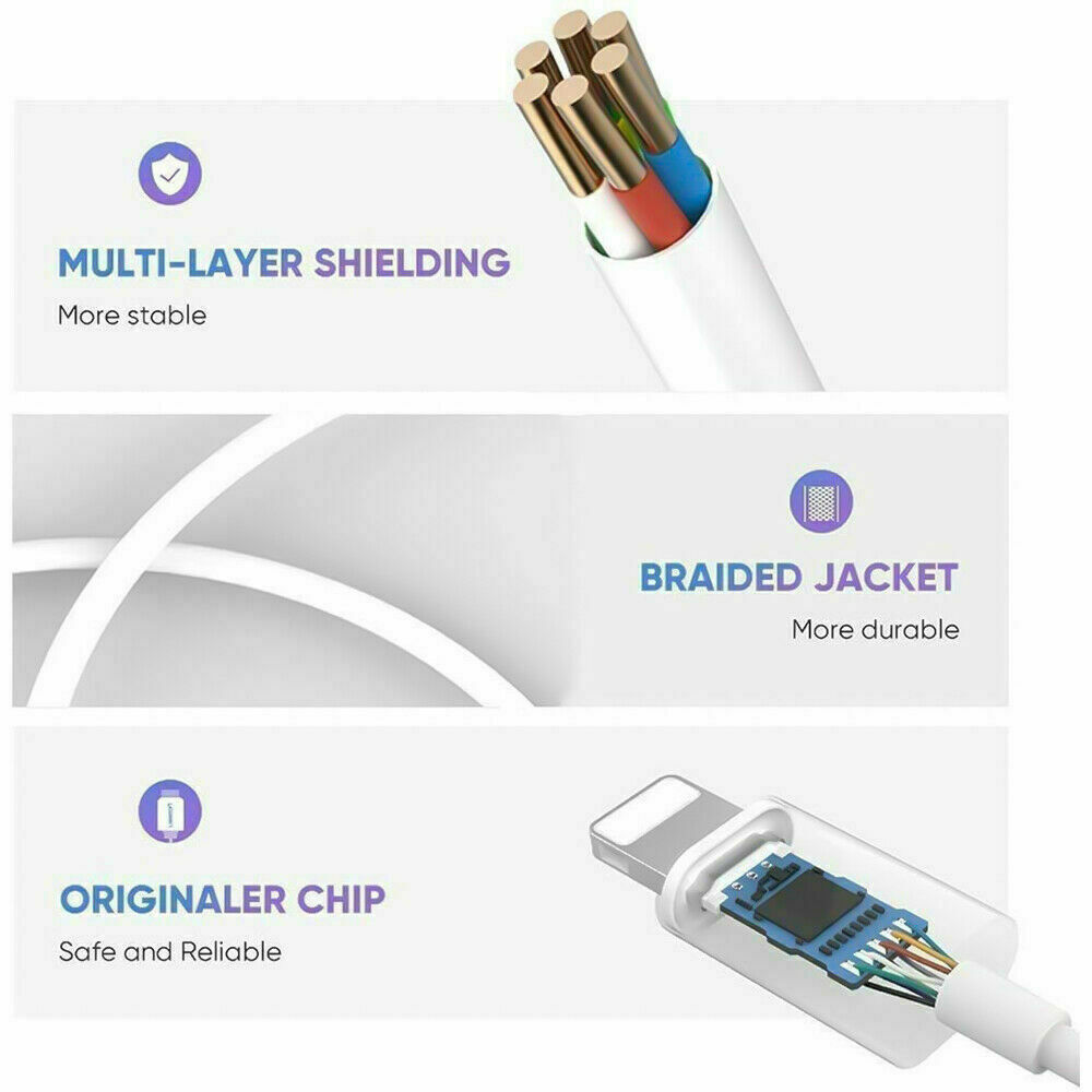 For iPhone Headphone lot Adapter Jack 8Pin to 3.5mm Aux Cord Dongle Converter