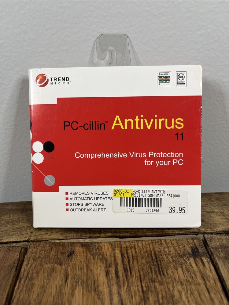 PC-cillin Antivirus 11 Security Software Trend Micro Windows XP