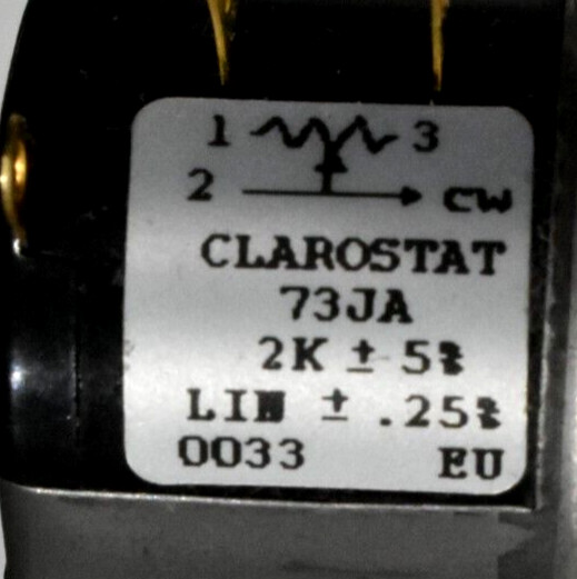 Clarostat 73JA Potentiometer 2k Ohm