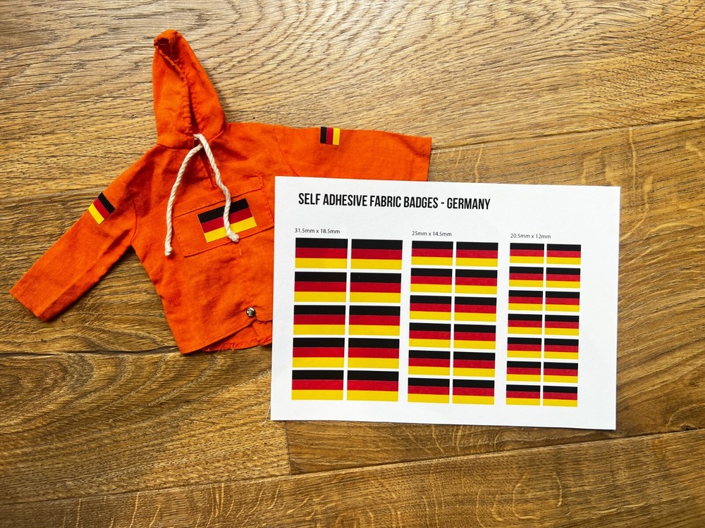 Action Man Flag fabric badges - German Flag