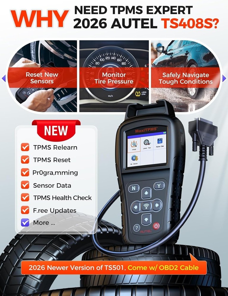 TPMS Relearn Tool Supporting Multiple Functions for Efficient Tire Management