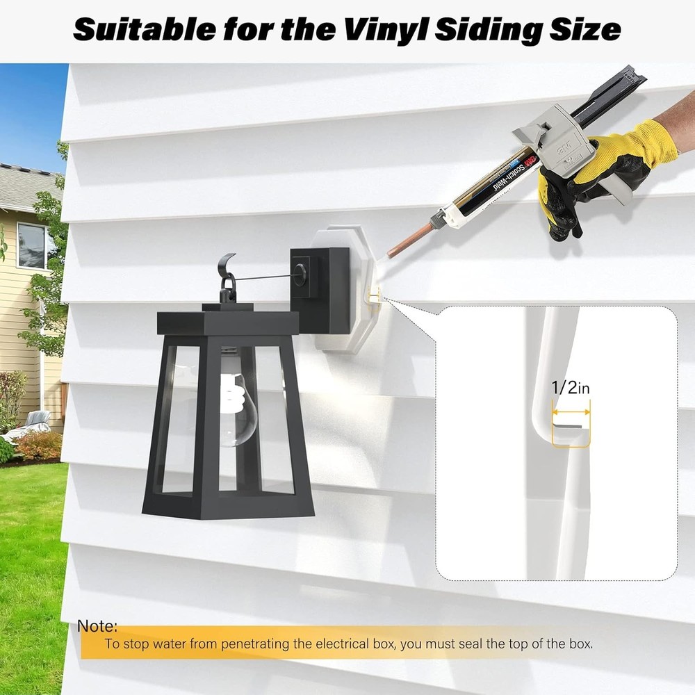 Easy Install Vinyl Siding Mounting Block, 2 Pack