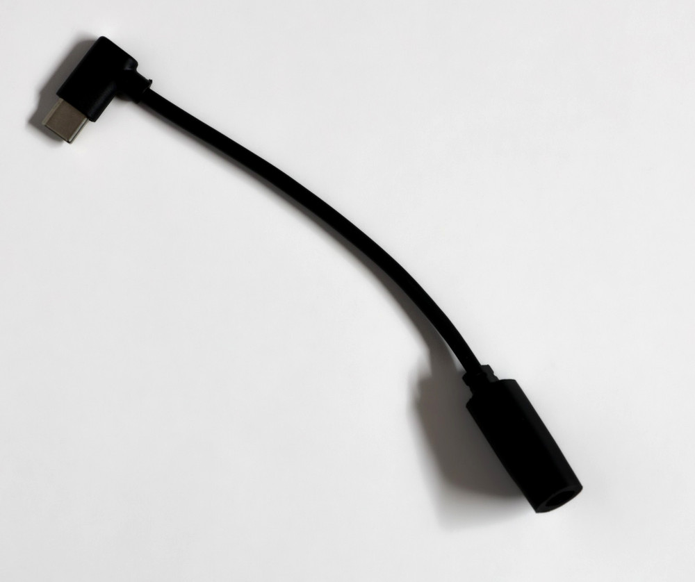 eufy Security Cameras Micro-USB-to Type-C Charging Adapter Cable Black 5"-1/2"
